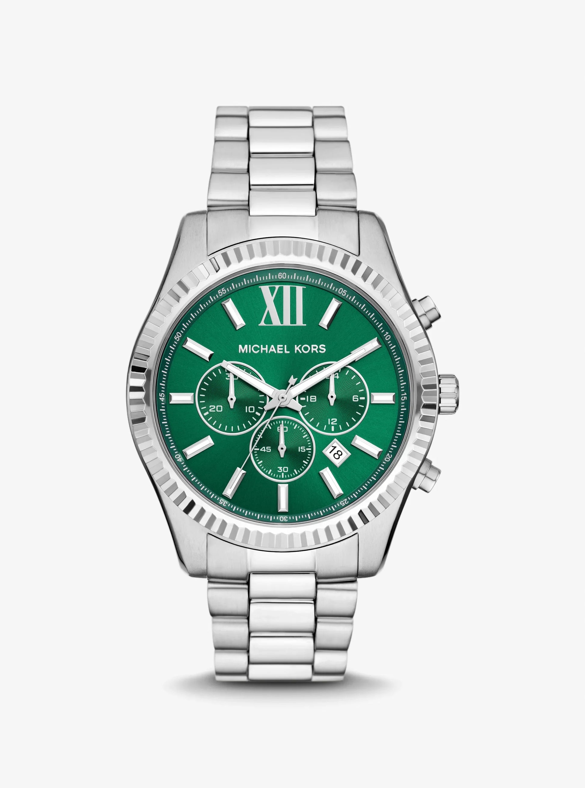 Women's Oversized Lexington Silver-Tone Watch MK9152