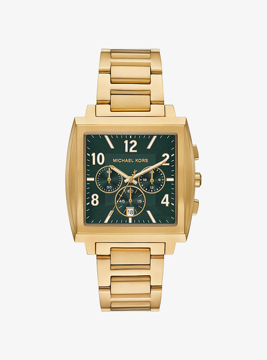 Men's Oversized Rhys Gold-Tone Watch MK9229