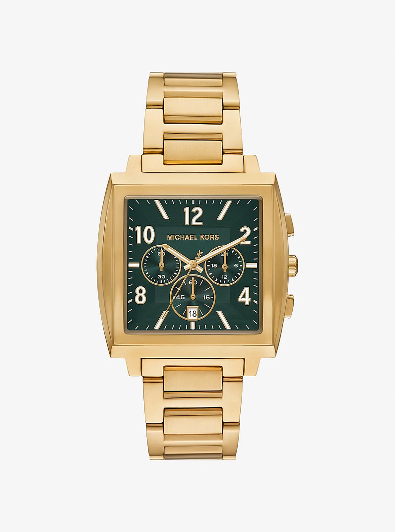 Men's Oversized Rhys Gold-Tone Watch MK9229