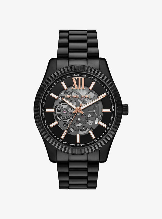 Men's Oversized Lexington Black-Tone Watch MK9244