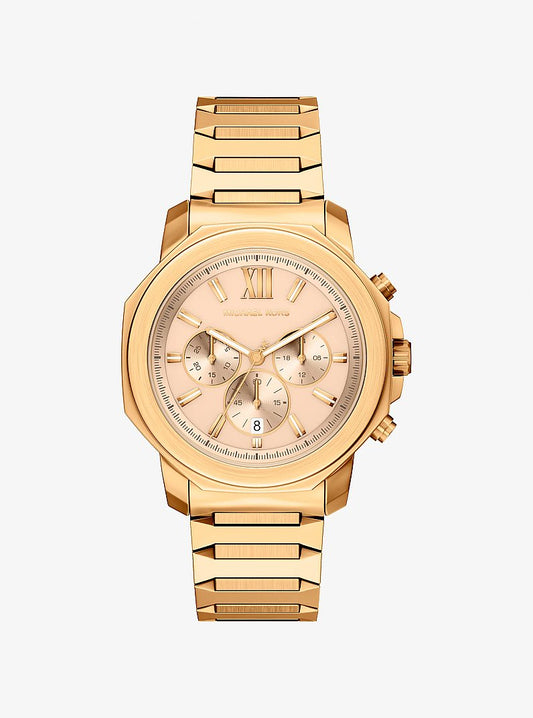 Men's Oversized Prescott Gold-Tone Watch MK9249