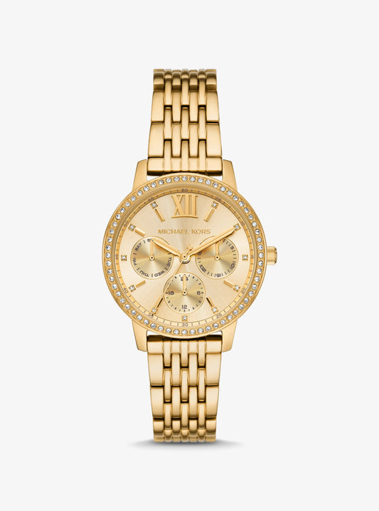 Women's Melissa Pavé Gold-Tone Watch MKO1080