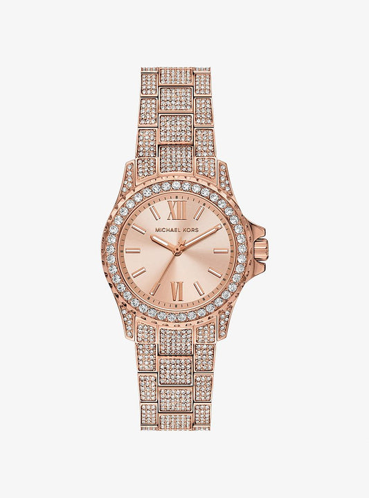 Women's Mini Everest Pavé Rose Gold-Tone Watch MKO1197