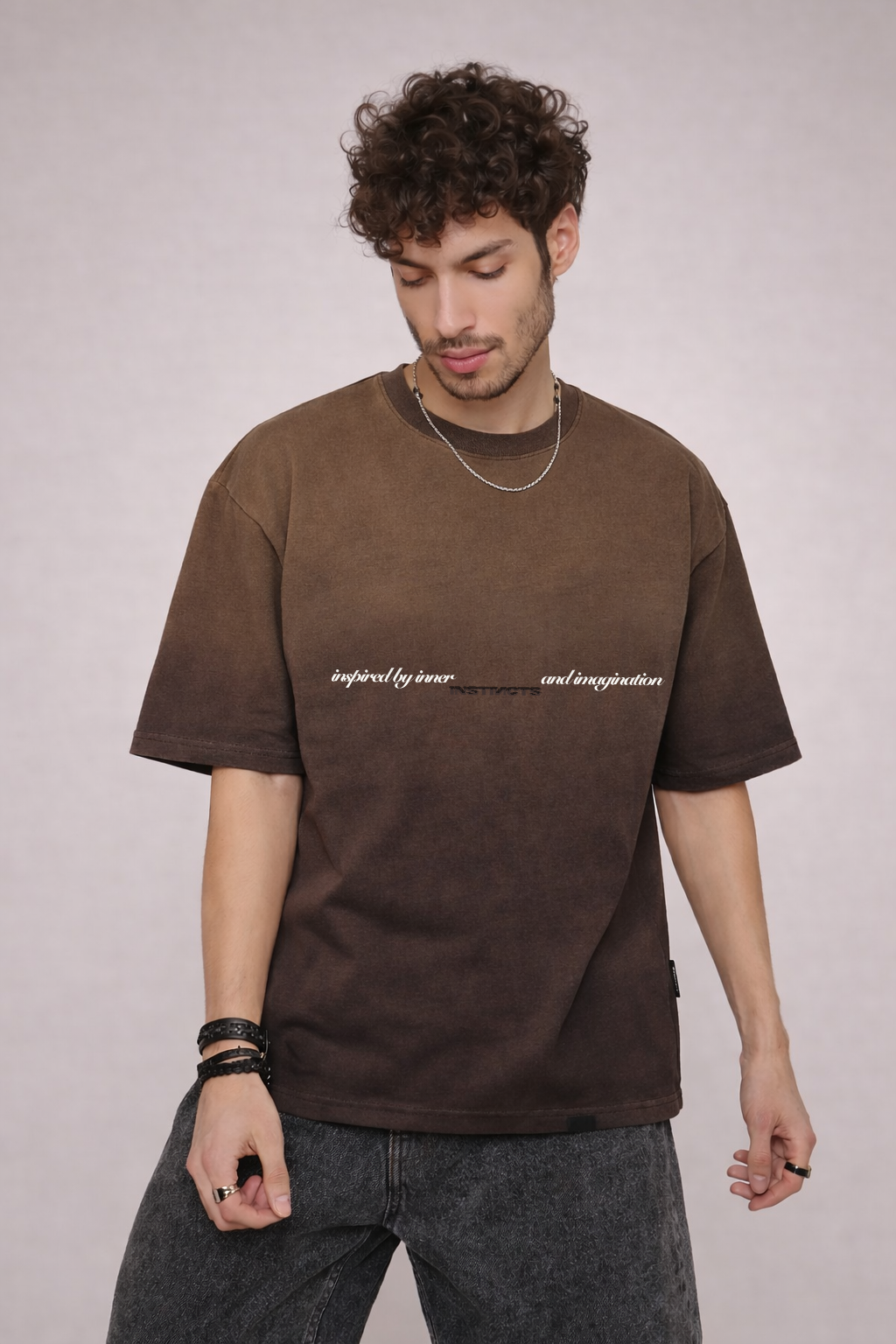 Inner Forces - Oversized Tshirt (Mountain Brown) by Instinct First