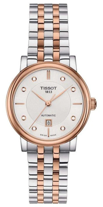 Women’s Tissot T-Classic Carson Premium Diamonds T122.207.22.036.00 Automatic Watch - Zeuskicks
