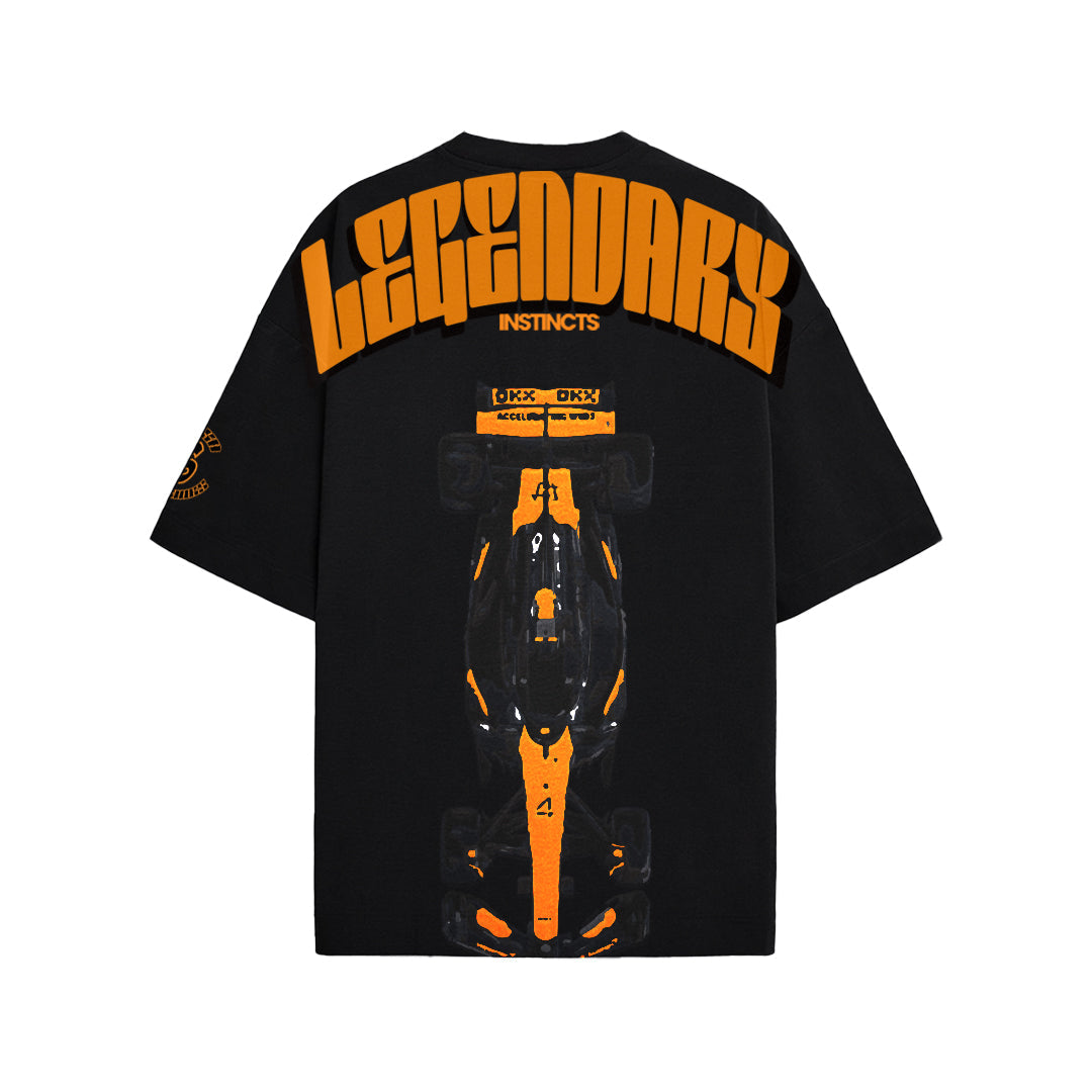 Papaya Ranger - Oversized T-shirt (Black) by Instinct First