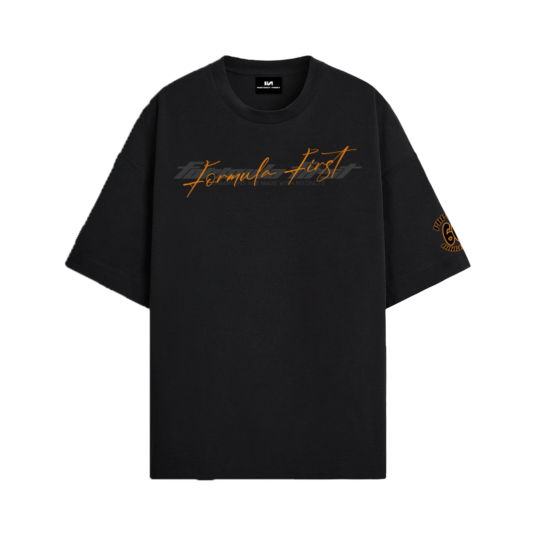 Papaya Ranger - Oversized T-shirt (Black) by Instinct First