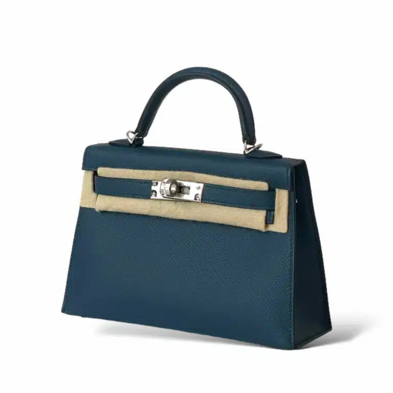 Hermès Mini Kelly – Bleu De Prusse Epsom with Palladium Hardware