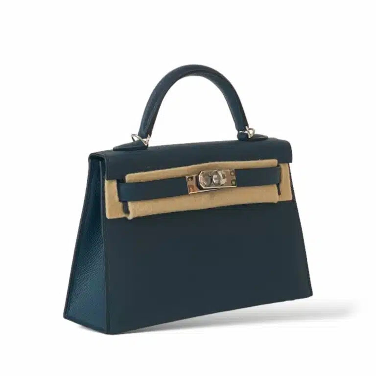 Hermès Mini Kelly – Bleu De Prusse Epsom with Palladium Hardware