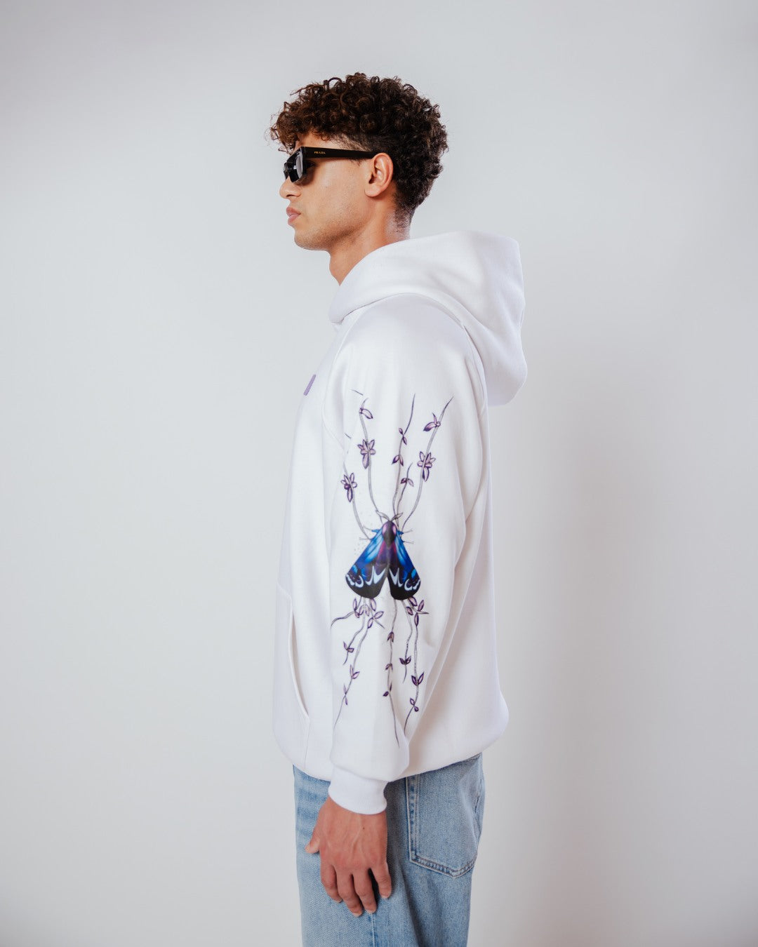 Snow Moth Hoodie by Evrhood