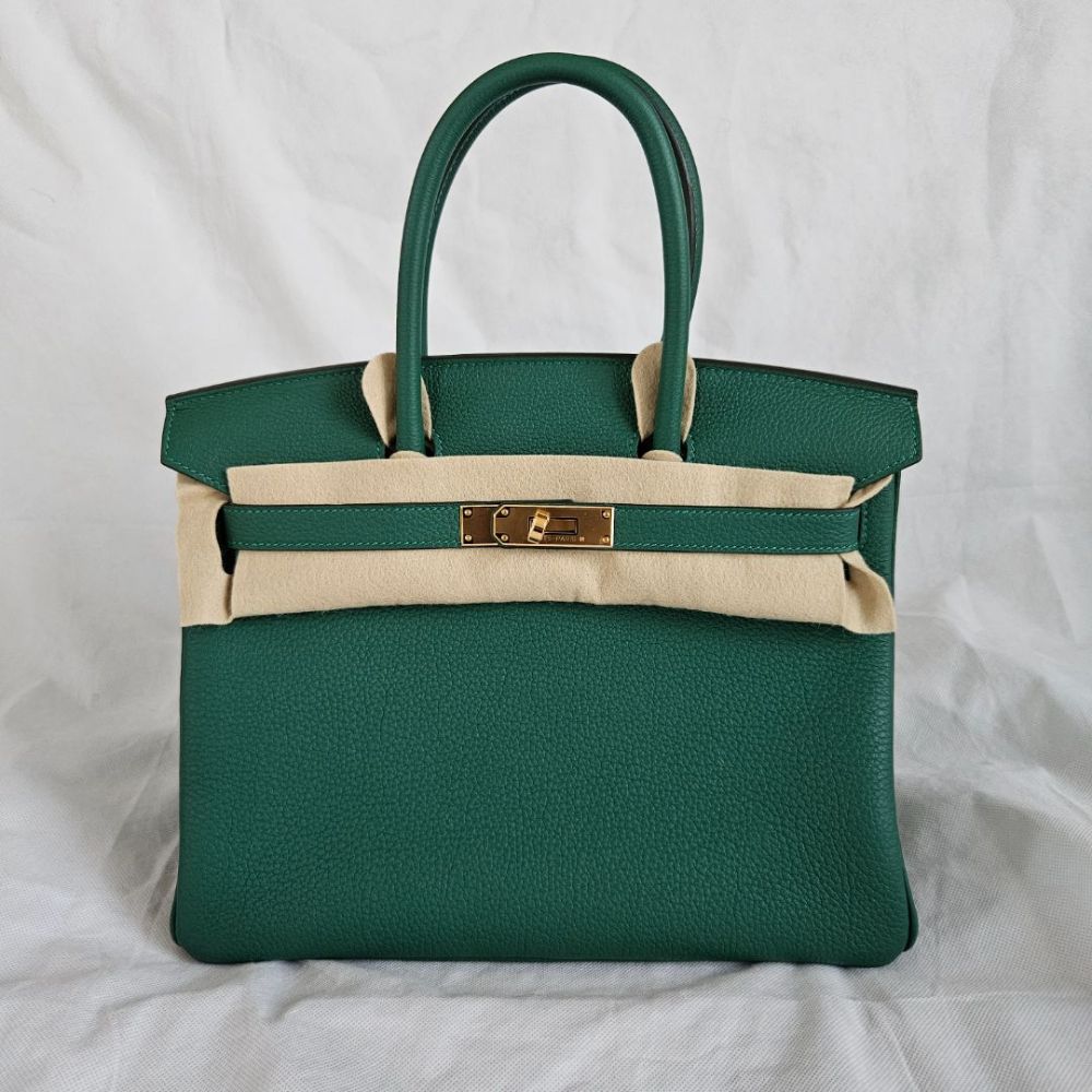 Hermès Birkin 30 – Vert Moyen Togo Leather with Gold Hardware - Zeuskicks