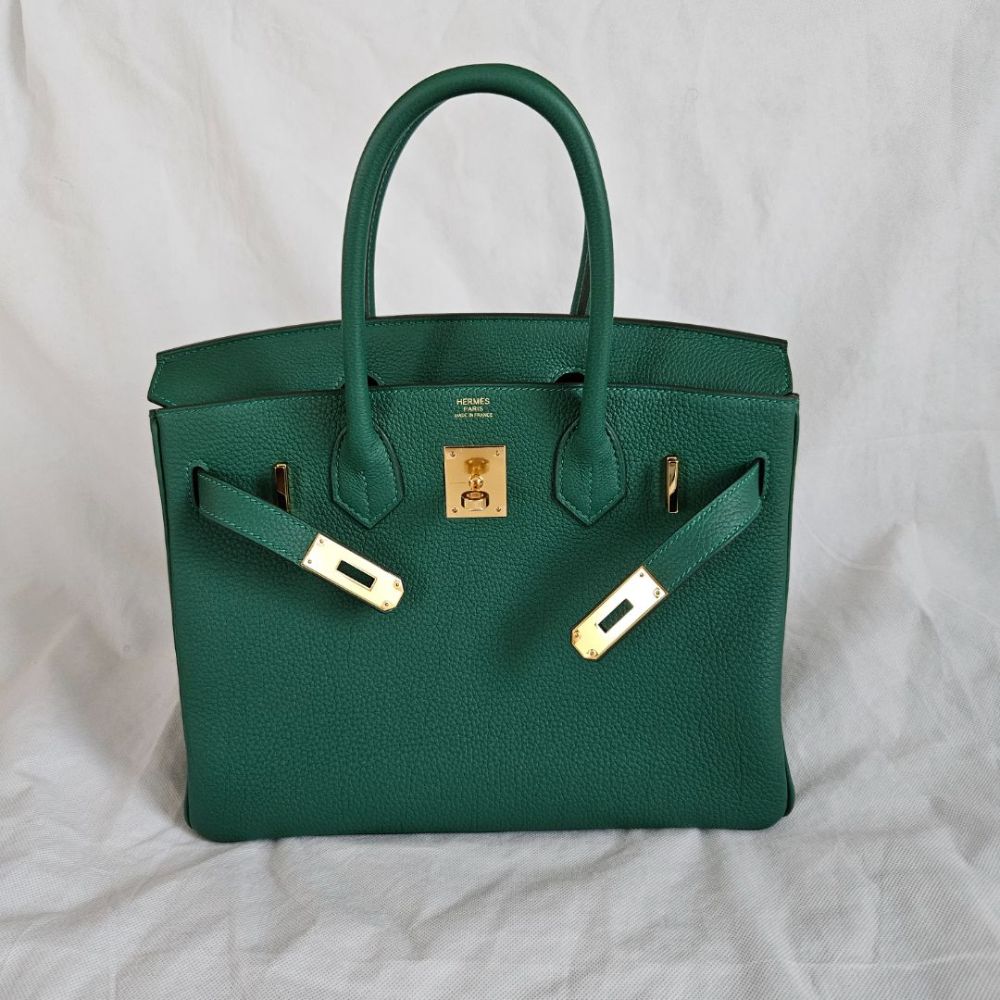 Hermès Birkin 30 – Vert Moyen Togo Leather with Gold Hardware - Zeuskicks