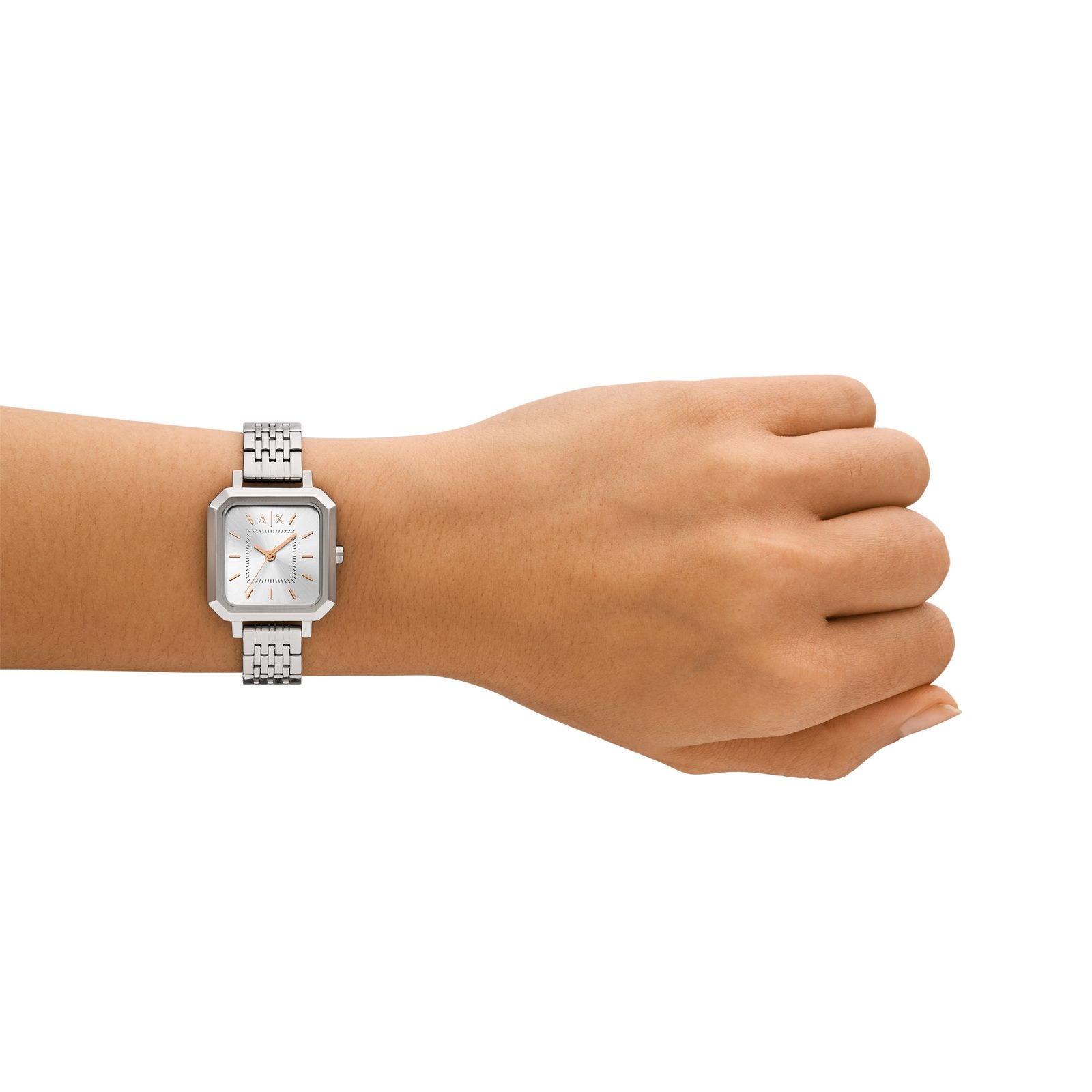 Armani Exchange AX5724I Women's analog watch with silver dial