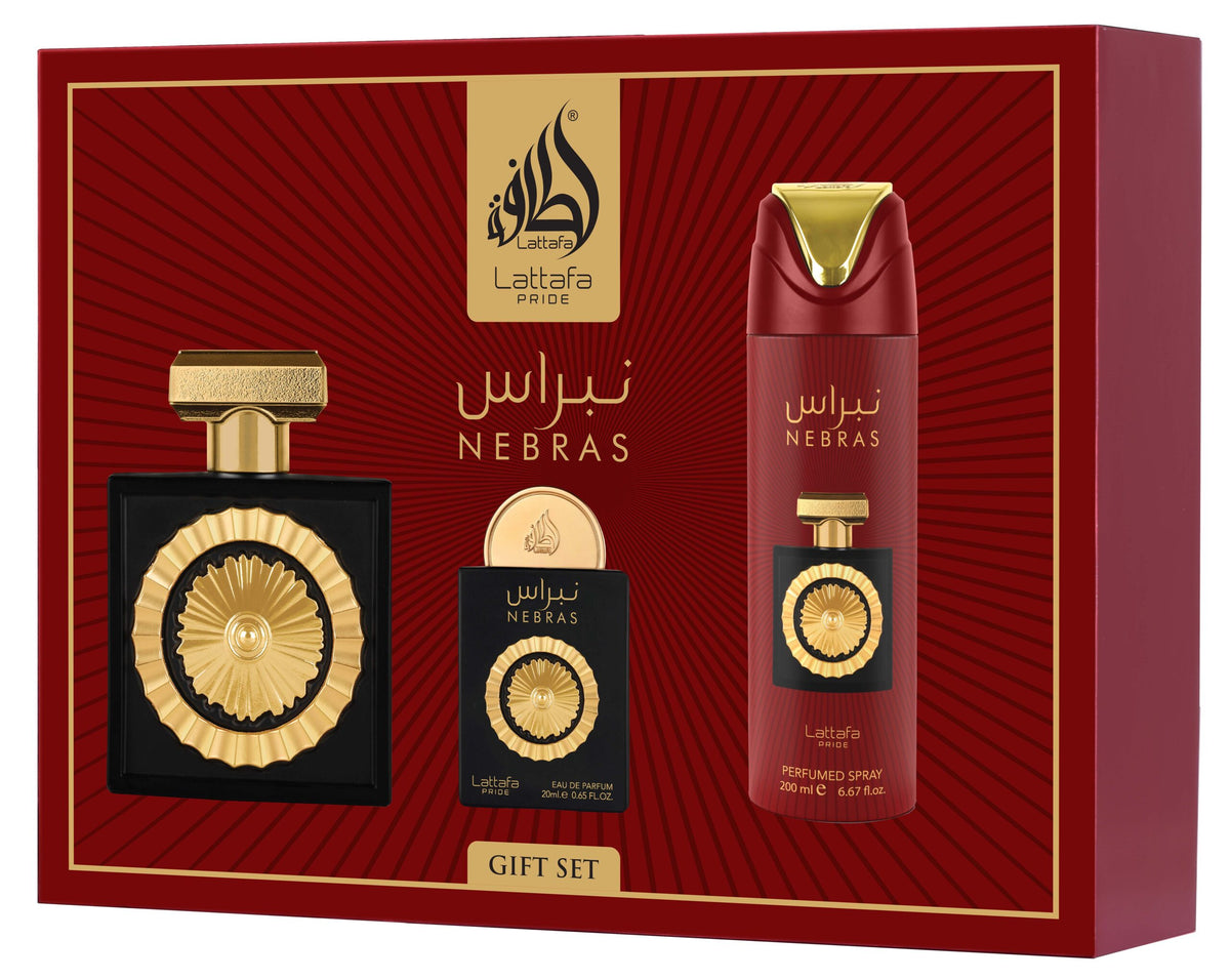 Lattafa Nebras 3-Piece Gift Set official product image
