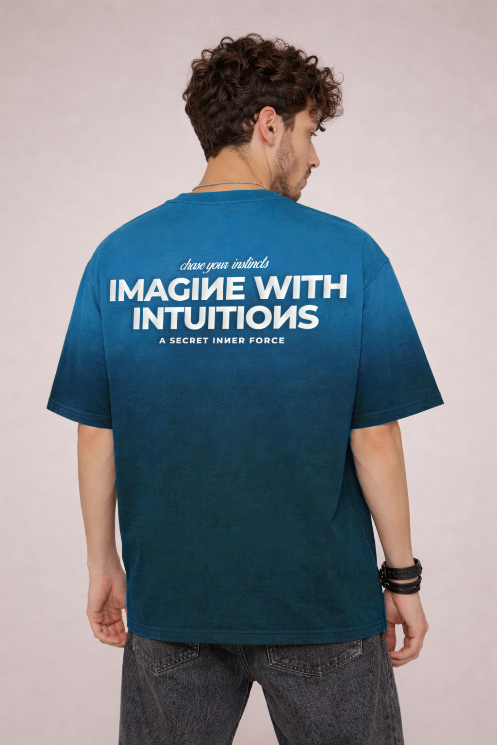 Inner Forces - Oversized Tshirt (Ocean Blue) by Instinct First
