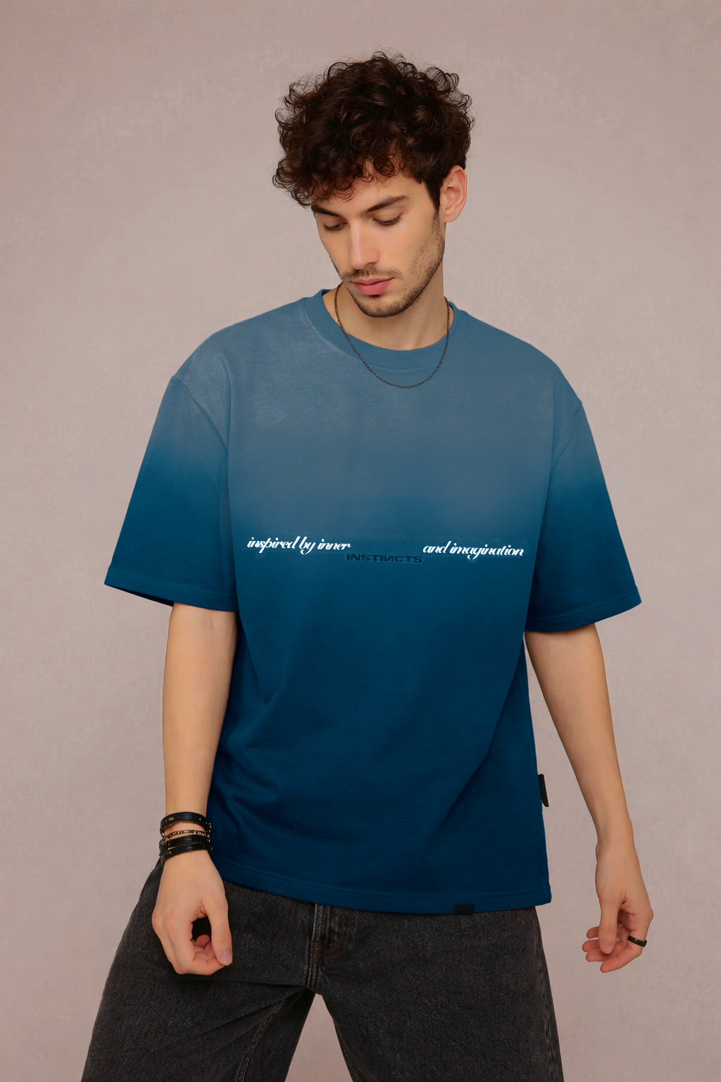 Inner Forces - Oversized Tshirt (Ocean Blue) by Instinct First