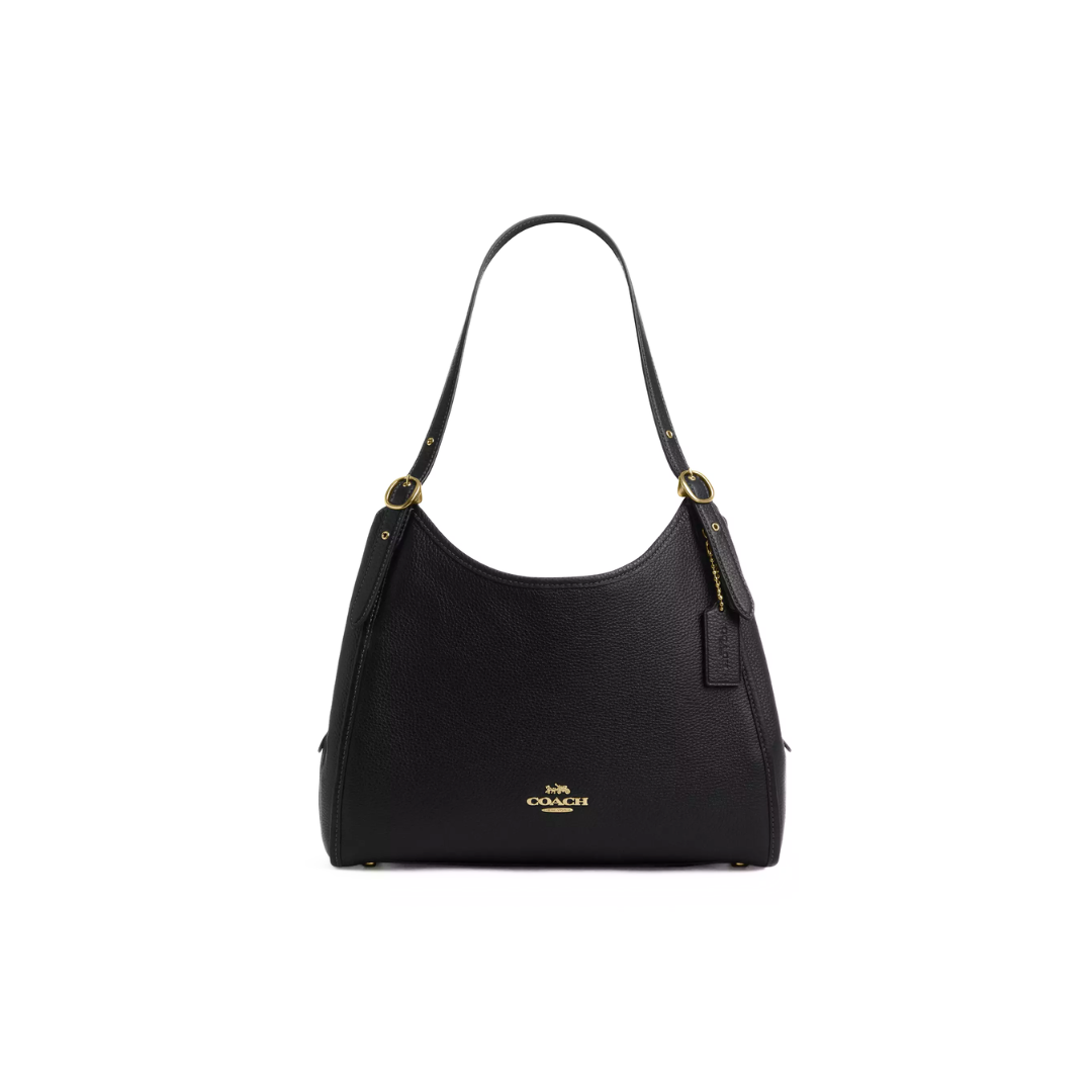 Coach Erin Shoulder Bag pebbled leather Black by COACH