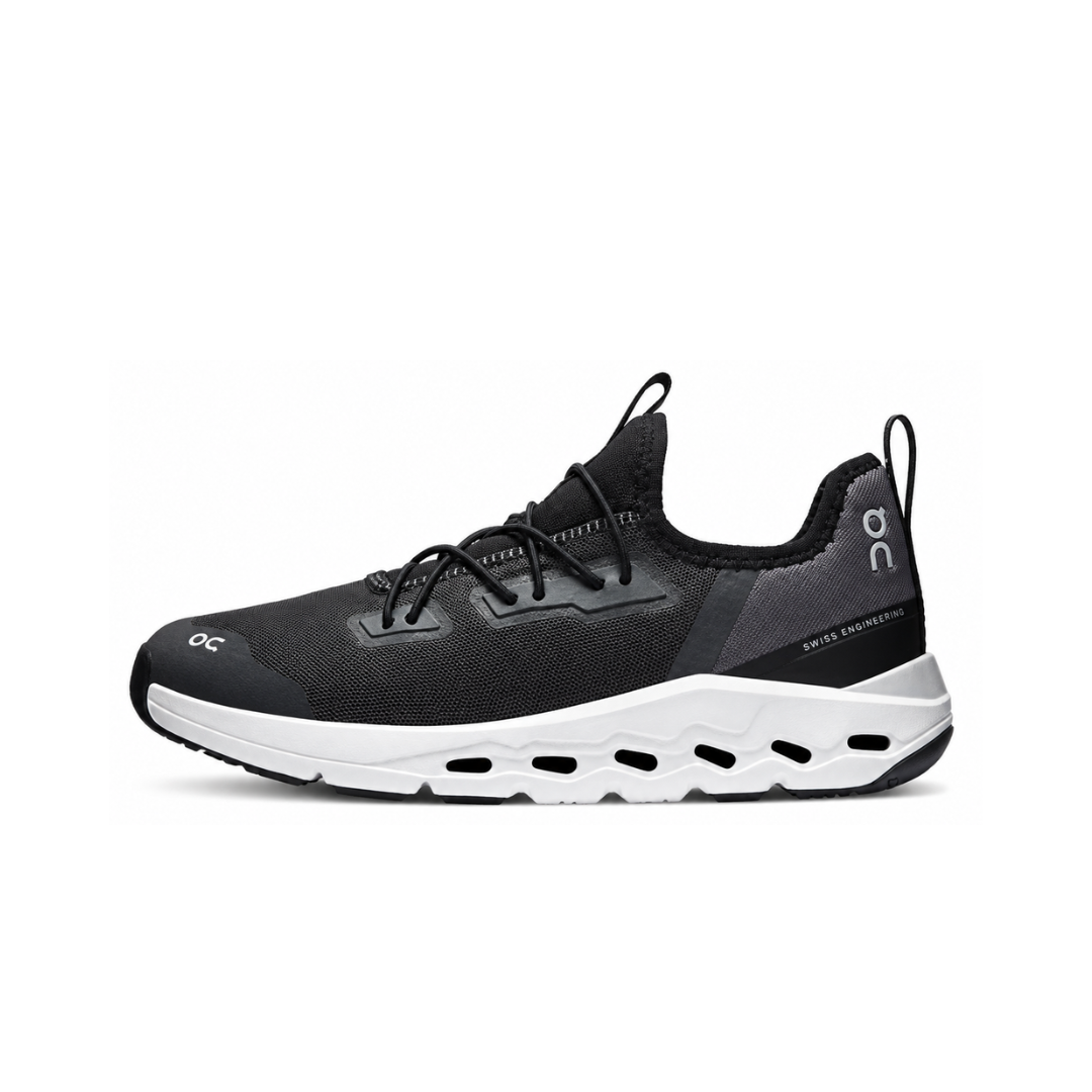 On Running Cloudleap Kids Black White by ON