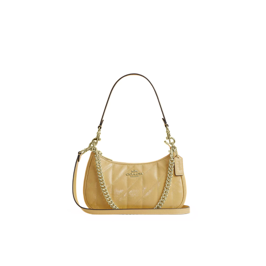 Coach Teri Shoulder Bag With Quilting Soft Yellow by COACH