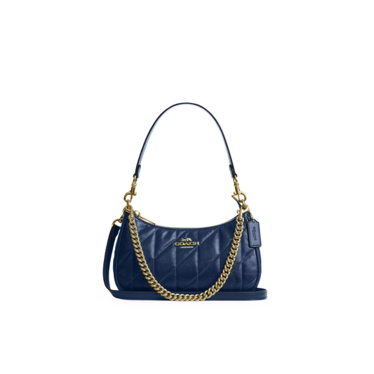 Coach Teri Shoulder Bag With Quilting Deep Blue by COACH