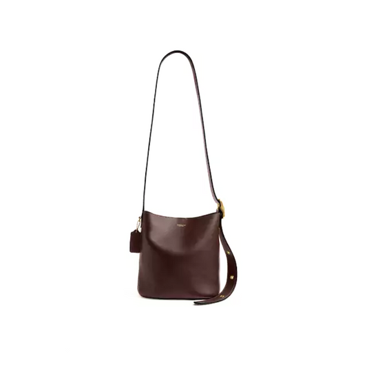 Coach Bleecker Bucket Bag 21 smooth leather Brass Maple by COACH