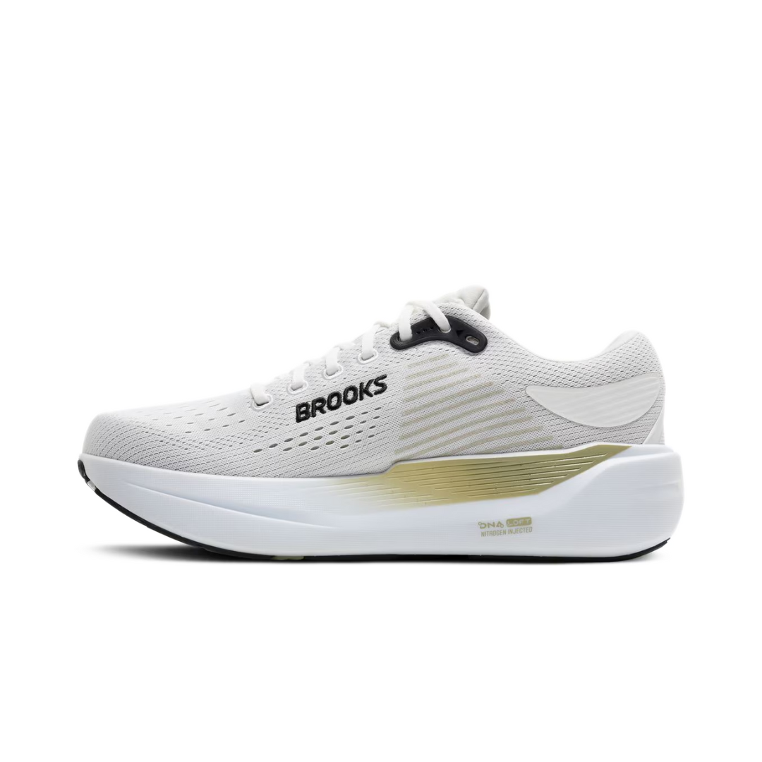 Brooks Ghost Max 3 Bright White Tea Black by BROOKS RUNNING