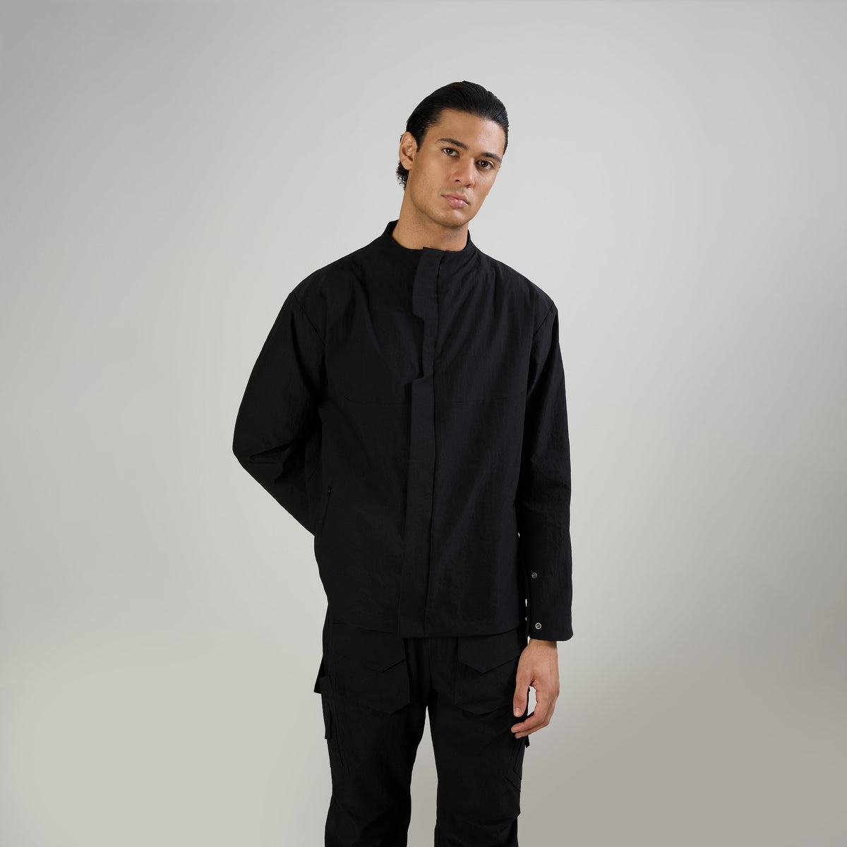 TECHNICAL JACKET - BLACK by Warping Theories