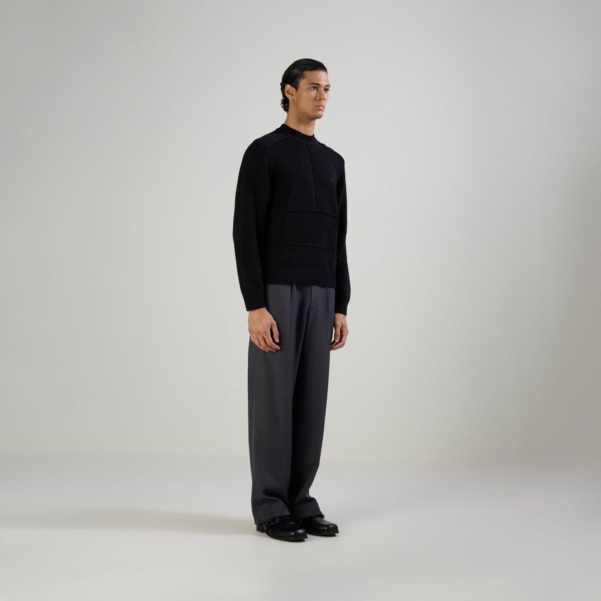CLASSIC PLEATED TROUSERS - GRAY by Warping Theories