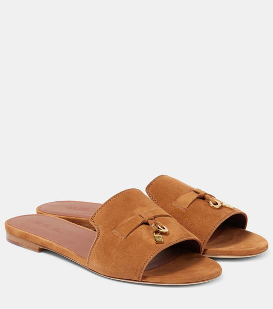 Loro Piana Summer Charms Suede Sandals – Wot Leather Edition