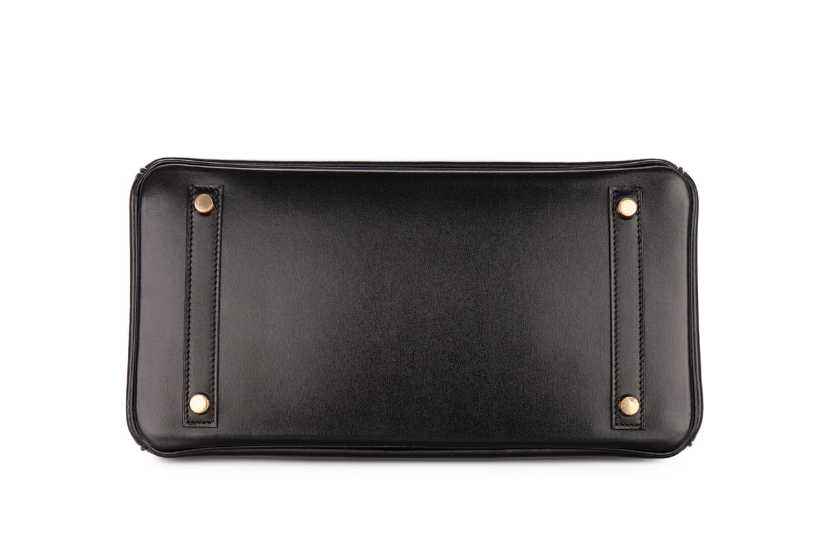 Hermès Birkin 30 Noir - Black Box Leather Retourne Gold Hardware - view 6
