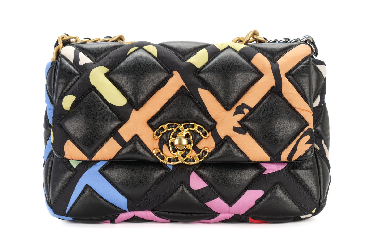 Chanel Medium 19 Black Lambskin Gold Hardware - view 1