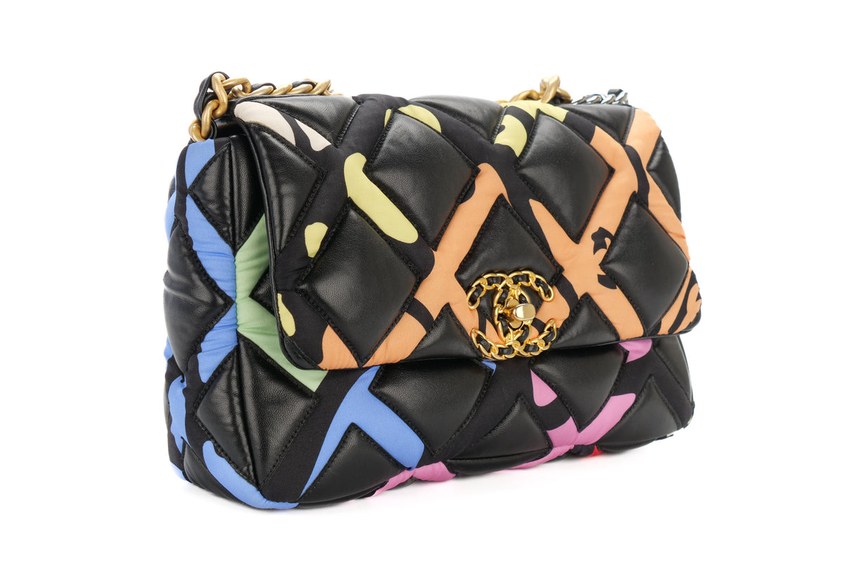 Chanel Medium 19 Black Lambskin Gold Hardware - view 2