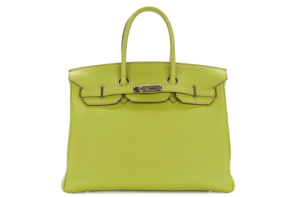 Hermès Birkin 35 Vert Anis Togo Palladium Hardware - view 1