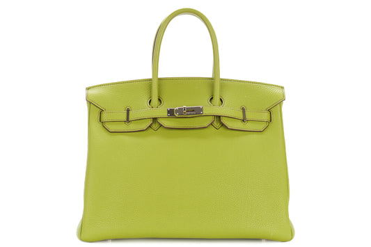 Hermès Birkin 35 Vert Anis Togo Palladium Hardware - view 1