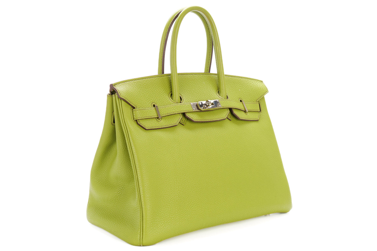 Hermès Birkin 35 Vert Anis Togo Palladium Hardware - view 2