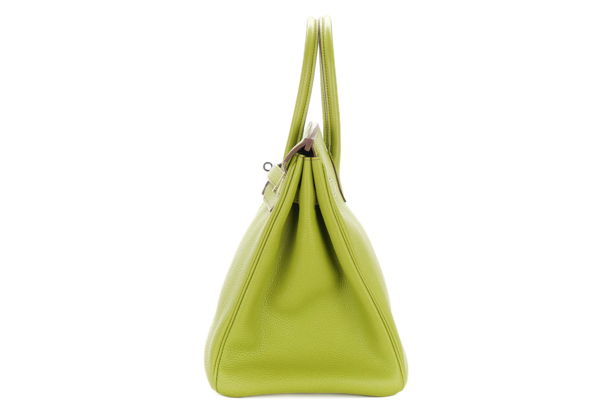 Hermès Birkin 35 Vert Anis Togo Palladium Hardware - view 4