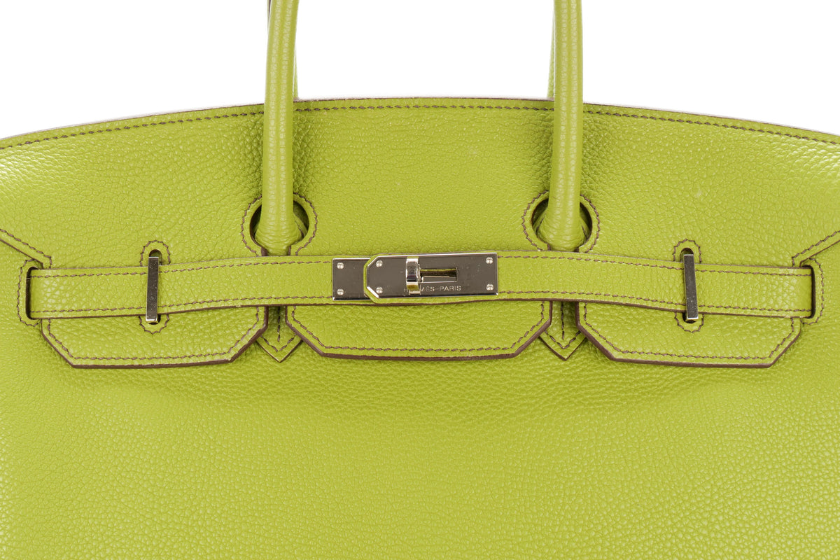 Hermès Birkin 35 Vert Anis Togo Palladium Hardware - view 7