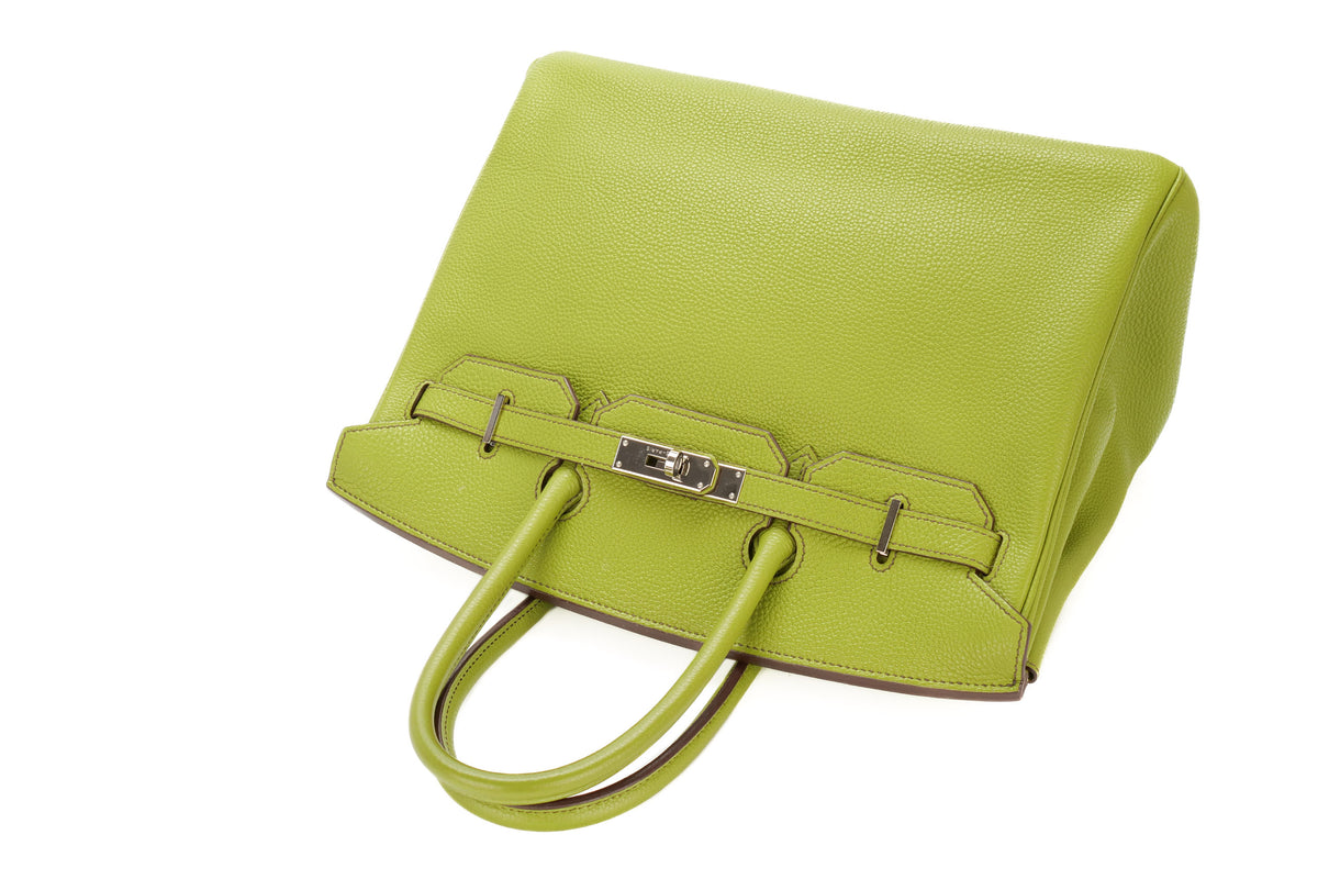 Hermès Birkin 35 Vert Anis Togo Palladium Hardware - view 8