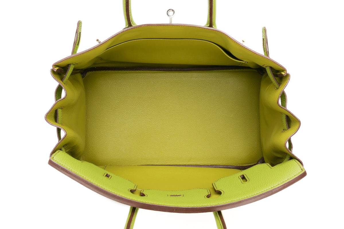 Hermès Birkin 35 Vert Anis Togo Palladium Hardware - view 10