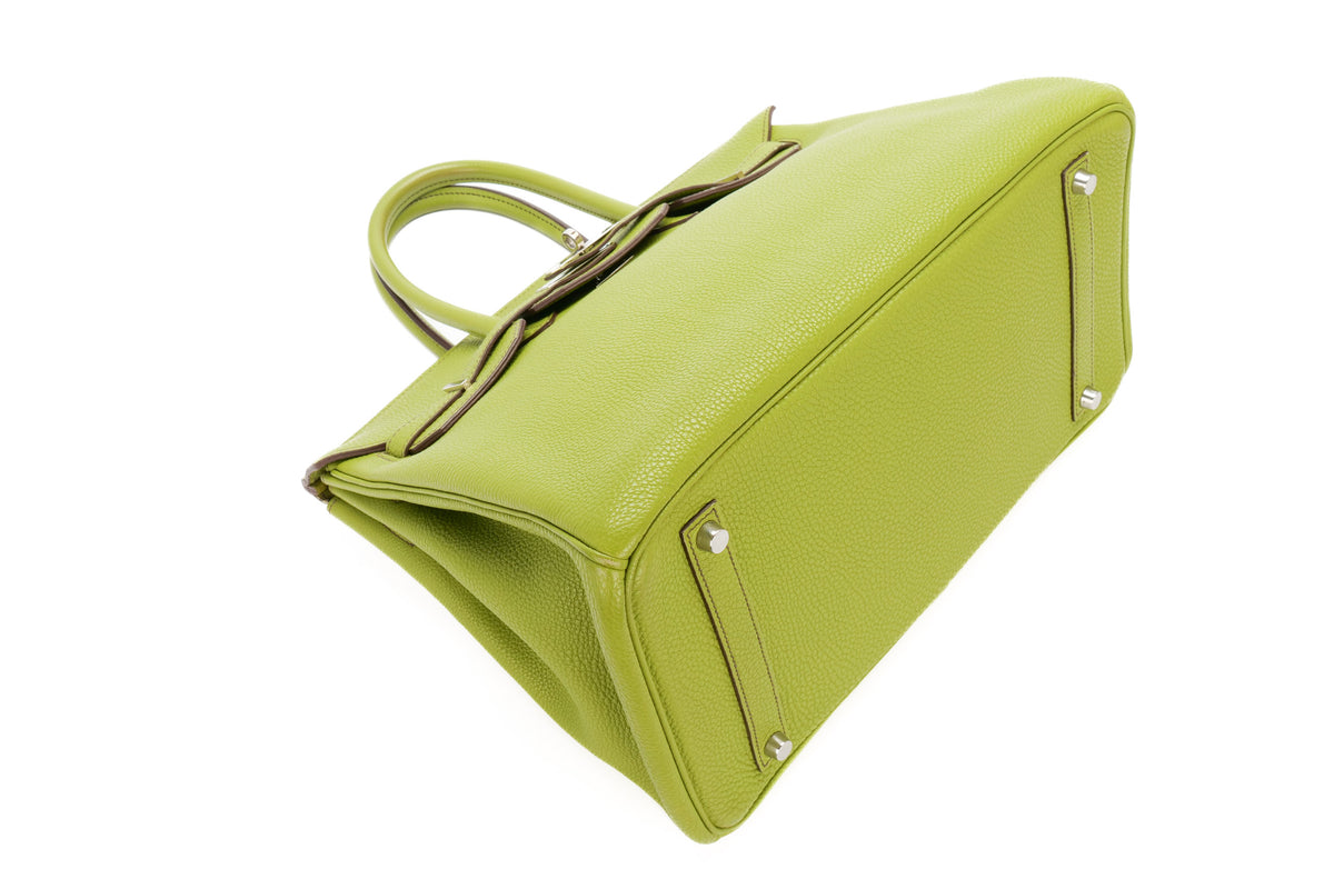 Hermès Birkin 35 Vert Anis Togo Palladium Hardware - view 11