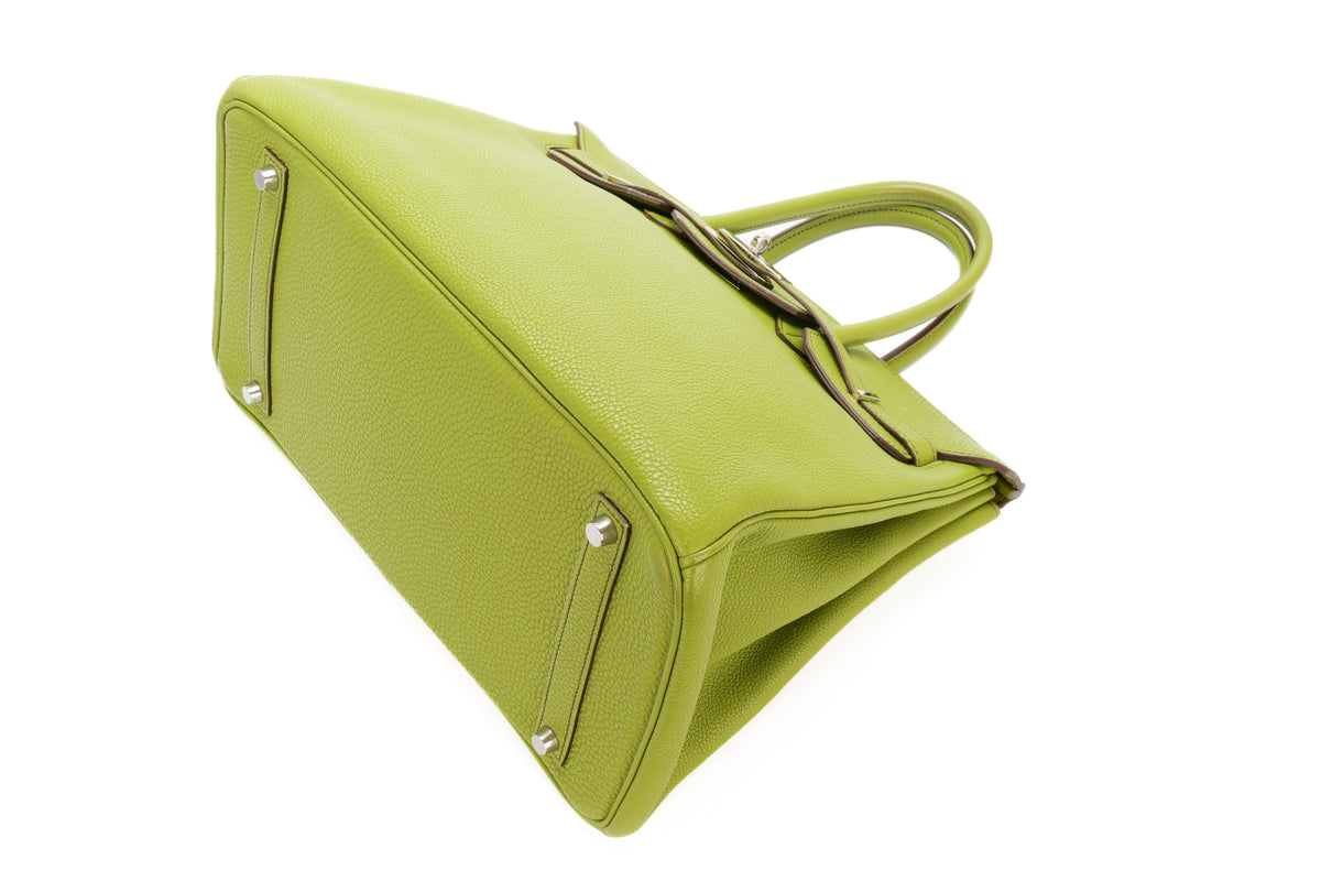 Hermès Birkin 35 Vert Anis Togo Palladium Hardware - view 12