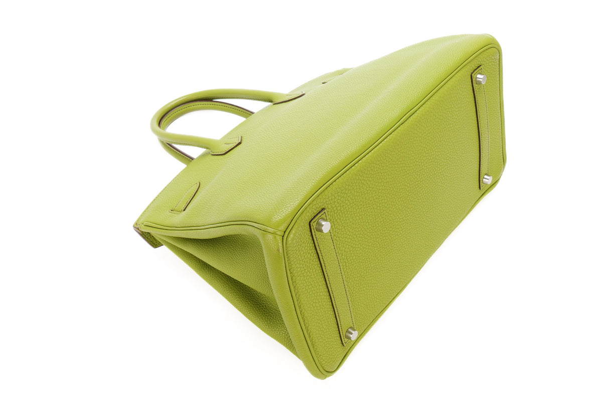 Hermès Birkin 35 Vert Anis Togo Palladium Hardware - view 13