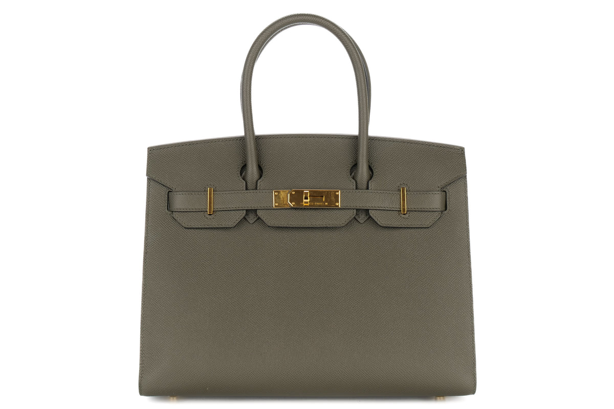 Hermès Birkin 30 Vert De Gris Epsom Gold Hardware - view 1