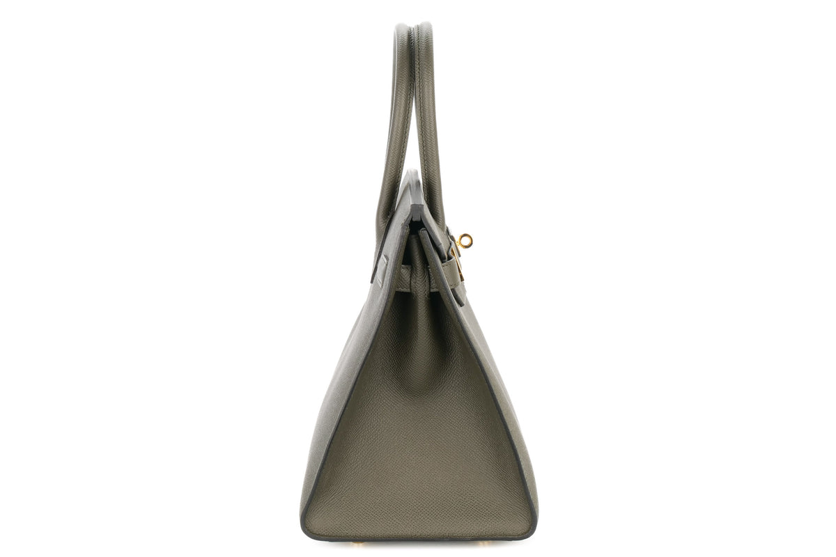 Hermès Birkin 30 Vert De Gris Epsom Gold Hardware - view 5