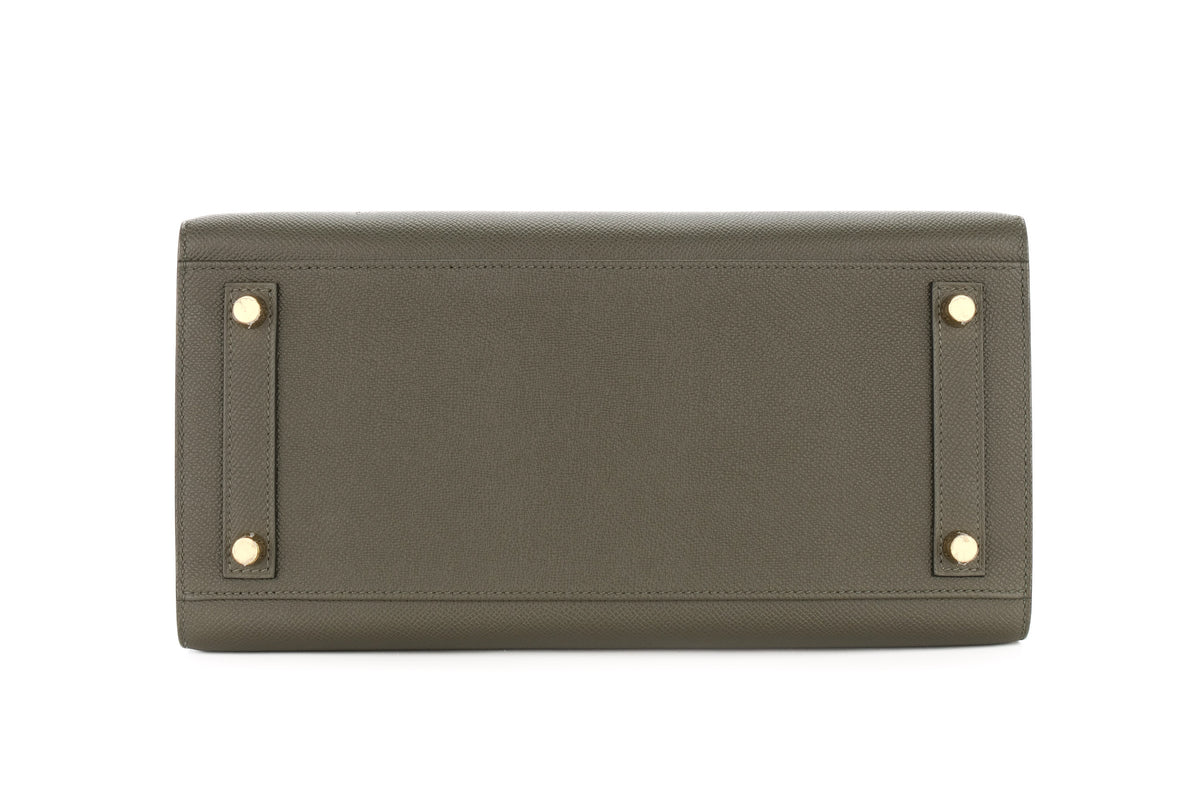 Hermès Birkin 30 Vert De Gris Epsom Gold Hardware - view 6