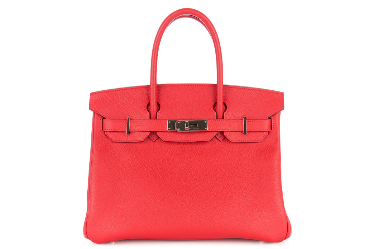 Hermès Birkin 30 Bougainvillea Epsom Retourne Palladium Hardware - view 1