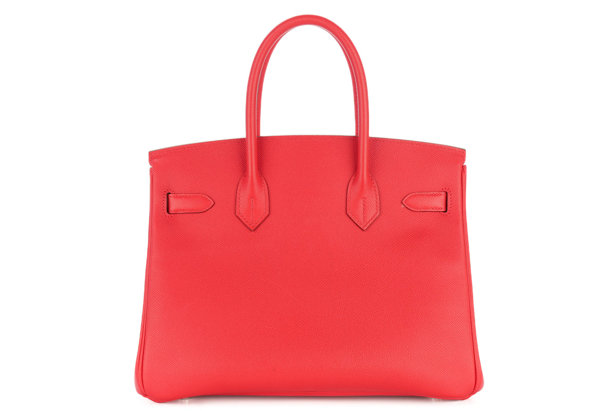 Hermès Birkin 30 Bougainvillea Epsom Retourne Palladium Hardware - view 3