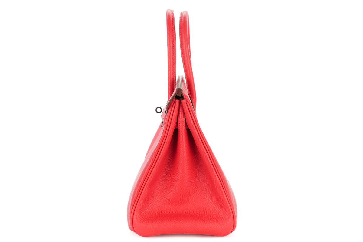 Hermès Birkin 30 Bougainvillea Epsom Retourne Palladium Hardware - view 4