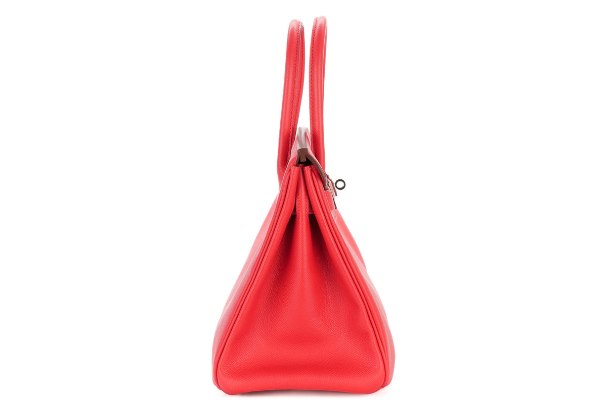 Hermès Birkin 30 Bougainvillea Epsom Retourne Palladium Hardware - view 5