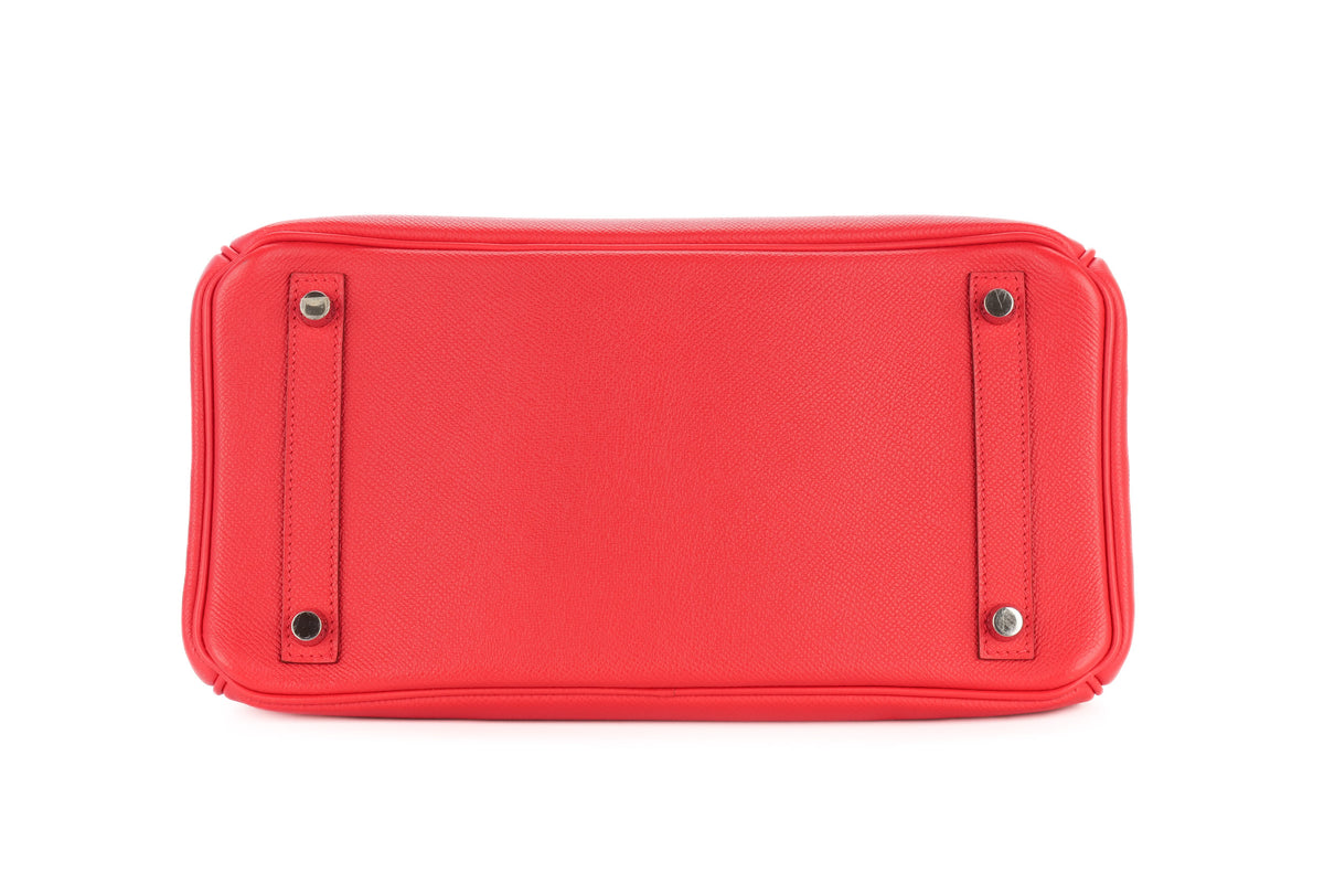 Hermès Birkin 30 Bougainvillea Epsom Retourne Palladium Hardware - view 6